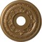 Ekena Millwork Baltimore PVC Ceiling Medallion (Canopies up to 6 1/2"), 16"OD x 3 1/2"ID x 1"P, Metallic Gold Rush CMP16BACGH - alternate 1